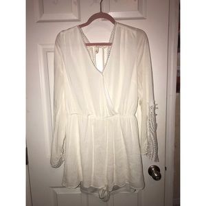 White lace romper